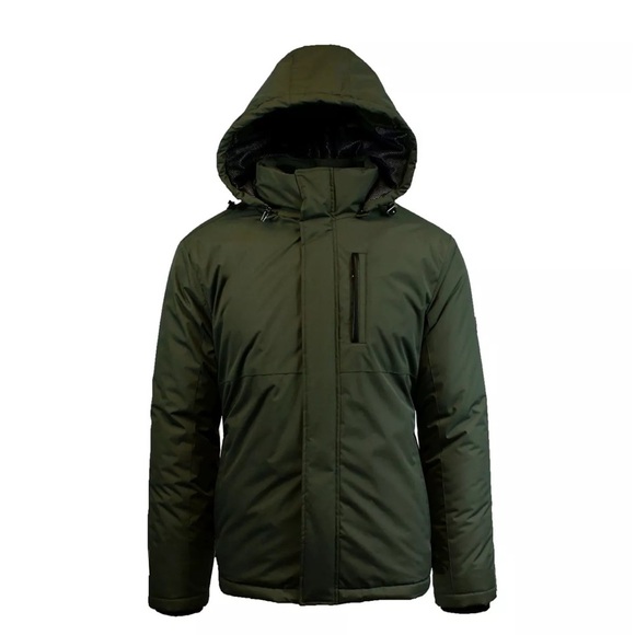 New Spire By Galaxy Men's Heavyweight Presidential Tech Jacket with Detachab…